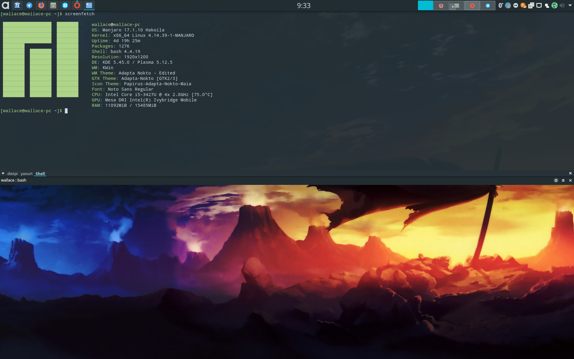 My Manjaro KDE setup feature image